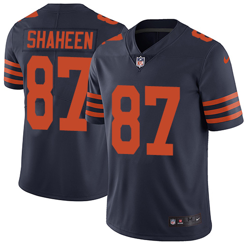 Nike Bears #87 Adam Shaheen Navy Blue Alternate Men's Stitched NFL Vapor Untouchable Limited Jersey - Click Image to Close
